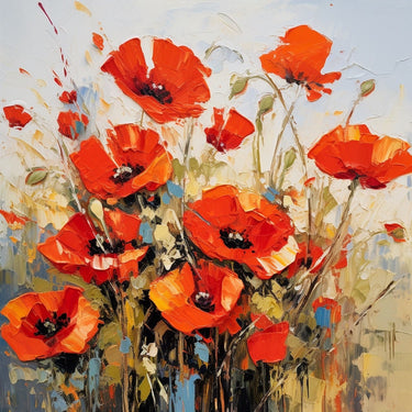 Poppy Wall Painting